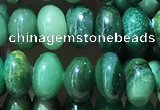 CRB5313 15.5 inches 4*6mm rondelle green jasper beads