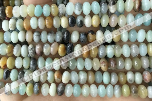 CRB5315 15.5 inches 4*6mm rondelle amazonite beads wholesale