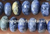 CRB5318 15.5 inches 4*6mm rondelle dumortierite beads wholesale