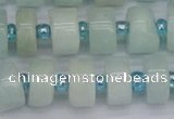 CRB532 15.5 inches 6*12mm tyre Chinese amazonite beads wholesale