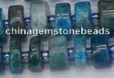 CRB539 15.5 inches 7*14mm tyre apatite gemstone beads wholesale