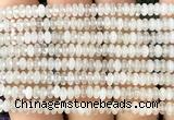 CRB5400 15 inches 2.5*4mm rondelle white crystal beads wholesale