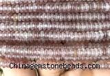 CRB5407 15 inches 2.5*4mm rondelle strawberry quartz beads