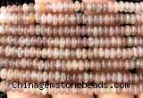 CRB5408 15 inches 2.5*4mm rondelle strawberry quartz beads