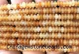 CRB5424 15 inches 2.5*4mm rondelle red aventurine jade beads
