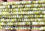 CRB5438 15 inches 2.5*4mm rondelle yellow turquoise beads