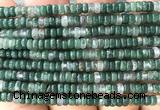 CRB5461 15 inches 2.5*4mm rondelle moss agate beads wholesale