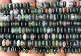 CRB5463 15 inches 2.5*4mm rondelle Indian agate beads wholesale