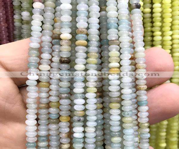 CRB5471 15 inches 2.5*4mm rondelle colorful amazonite beads