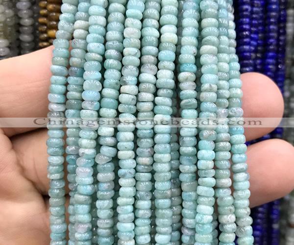 CRB5472 15 inches 2.5*4mm rondelle amazonite beads wholesale