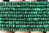 CRB5475 15 inches 2.5*4mm rondelle imitation malachite beads