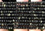 CRB5487 15 inches 2.5*4mm rondelle golden obsidian beads
