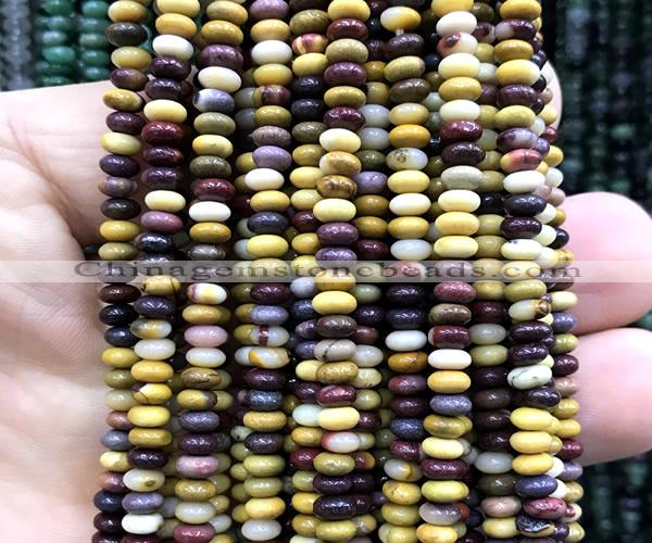 CRB5493 15 inches 2.5*4mm rondelle mookaite beads wholesale