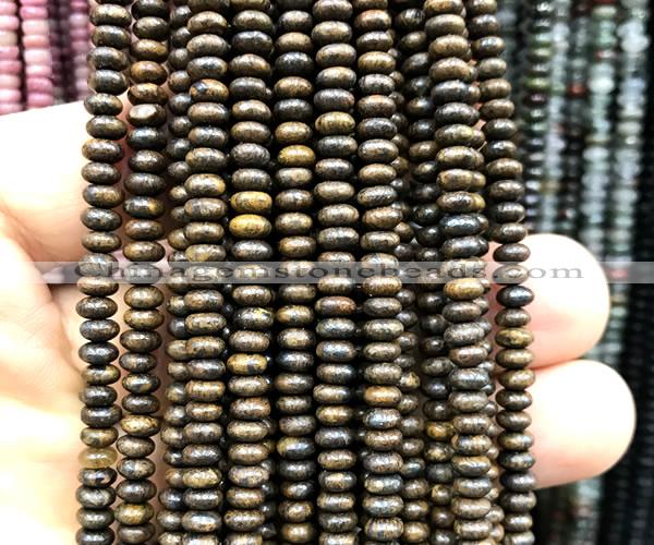 CRB5496 15 inches 2.5*4mm rondelle bronzite beads wholesale