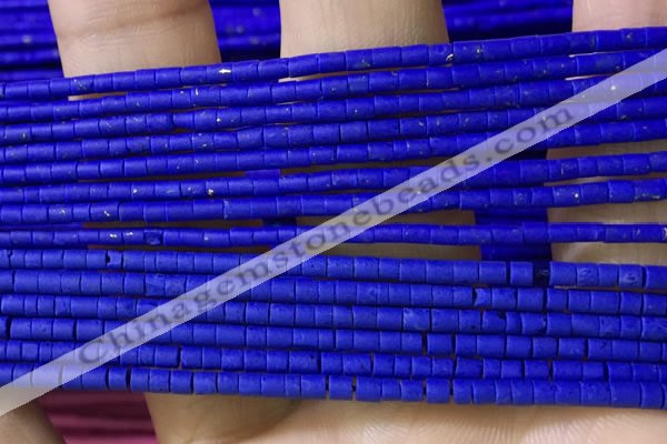 CRB5502 15 inches 2*2mm heishi synthetic turquoise beads wholesale