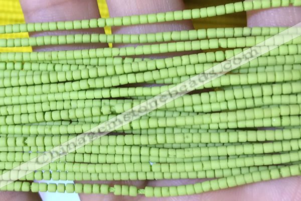 CRB5519 15 inches 2*2mm heishi synthetic turquoise beads wholesale