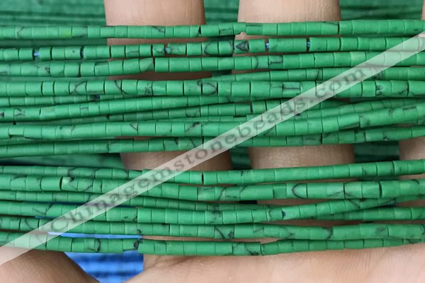 CRB5524 15 inches 2*2mm heishi synthetic turquoise beads wholesale