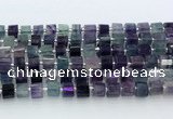 CRB5605 15.5 inches 7mm - 8mm faceted tyre fluorite beads