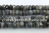 CRB5622 15.5 inches 7*11mm - 8*12mm faceted rondelle labradorite beads