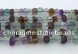 CRB5625 15.5 inches 6*8mm - 7*9mm faceted rondelle fluorite beads