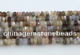 CRB5626 15.5 inches 3*6mm - 4*7mm faceted rondelle Botswana agate beads