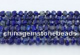 CRB5628 15.5 inches 5*7mm - 7*8mm faceted rondelle lapis lazuli beads