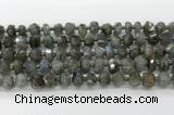 CRB5652 15.5 inches 5*8mm-6*10mm faceted rondelle labradorite beads wholesale