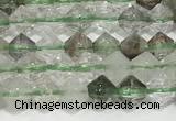 CRB5688 15 inches 4*4mm green lodalited beads wholesale