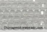 CRB5691 15 inches 4*4mm white crystal beads wholesale