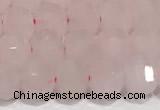 CRB5696 15 inches 6*6mm rose quartz beads wholesale