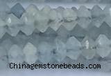 CRB5742 15 inches 2*3mm faceted aquamarine beads