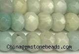 CRB5793 15 inches 4*6mm, 5*8mm faceted rondelle amazonite beads