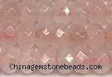 CRB5806 15 inches 4*6mm, 5*8mm, 6*10mm faceted rondelle rose quartz beads