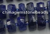 CRB581 15.5 inches 6*10mm faceted rondelle sodalite beads