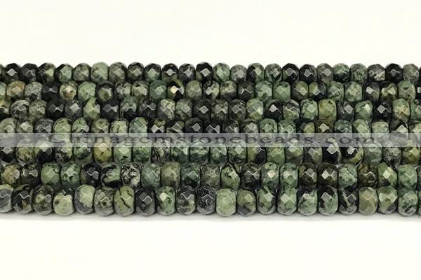 CRB5819 15 inches 4*6mm, 5*8mm, 6*10mm faceted rondelle kambaba jasper beads