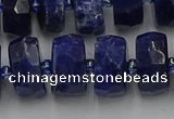 CRB584 15.5 inches 8*16mm faceted rondelle sodalite beads