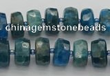 CRB589 15.5 inches 6*10mm faceted rondelle apatite beads