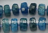 CRB592 15.5 inches 8*16mm faceted rondelle apatite beads