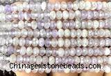 CRB6101 15 inches 4*6mm faceted rondelle lavender amethyst beads