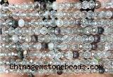 CRB6103 15 inches 4*6mm faceted rondelle phantom quartz beads