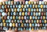 CRB6117 15 inches 4*6mm faceted rondelle ocean agate beads