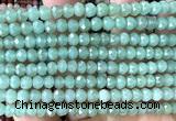 CRB6128 15 inches 4*6mm faceted rondelle green aventurine jade beads