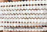 CRB6230 15 inches 5*8mm faceted rondelle white jade beads