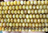 CRB6234 15 inches 5*8mm faceted rondelle yellow jade beads