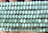 CRB6238 15 inches 5*8mm faceted rondelle green aventurine jade beads