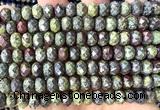 CRB6257 15 inches 5*8mm faceted rondelle dragon blood jasper beads