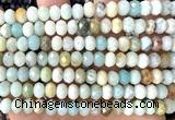CRB6285 15 inches 5*8mm faceted rondelle colorful amazonite beads