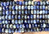 CRB6287 15 inches 5*8mm faceted rondelle sodalite gemstone beads