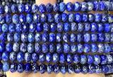 CRB6288 15 inches 5*8mm faceted rondelle lapis lazuli beads