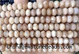 CRB6290 15 inches 5*8mm faceted rondelle sunstone beads